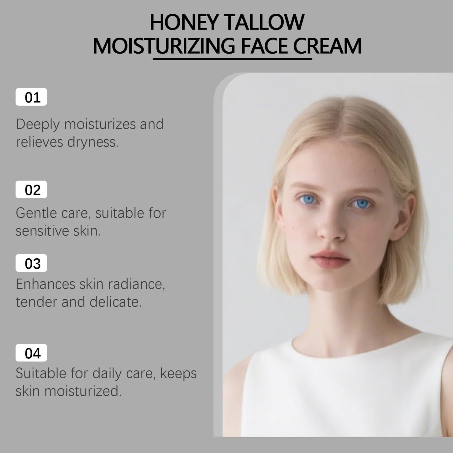 Beef Tallow Honey Cream