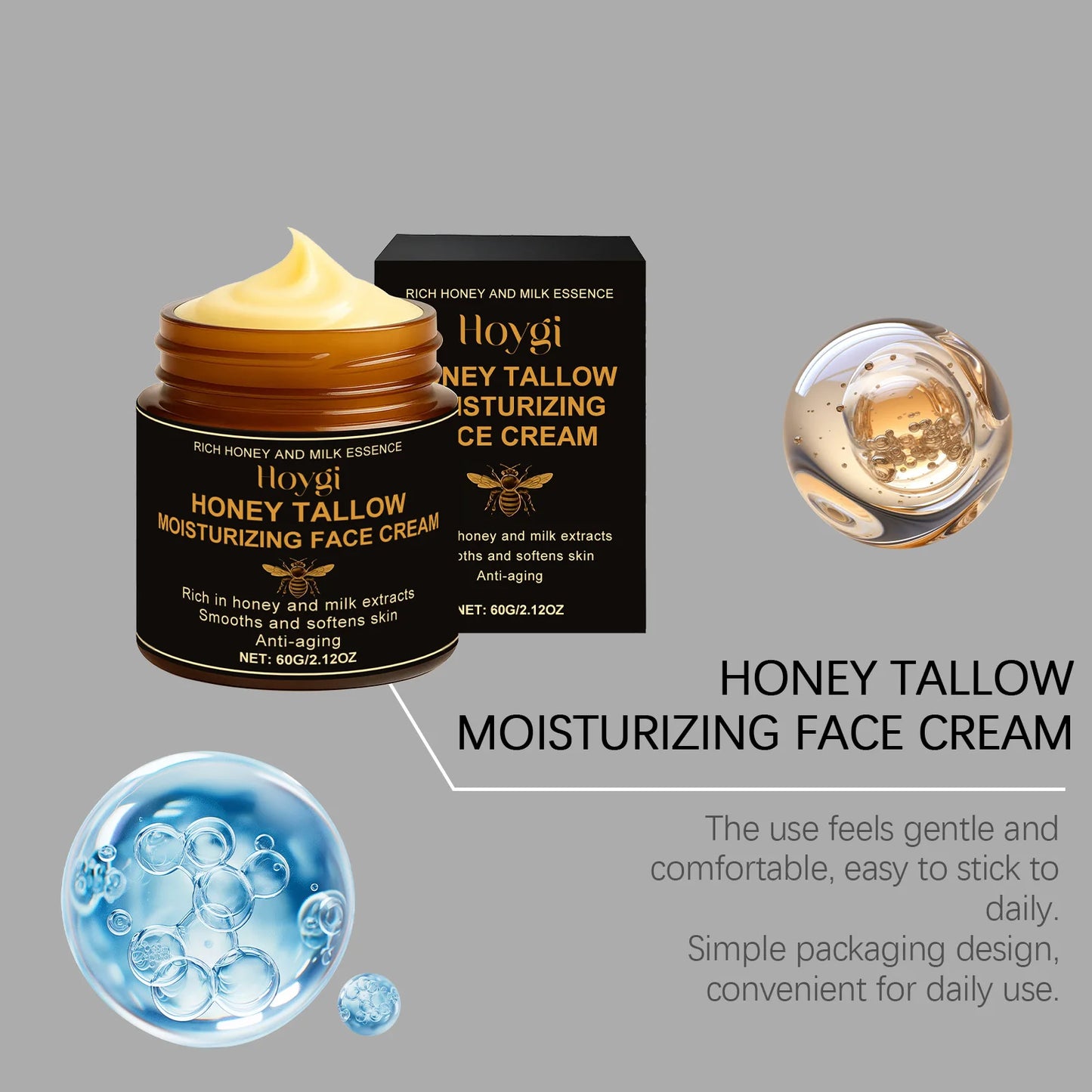 Beef Tallow Honey Cream