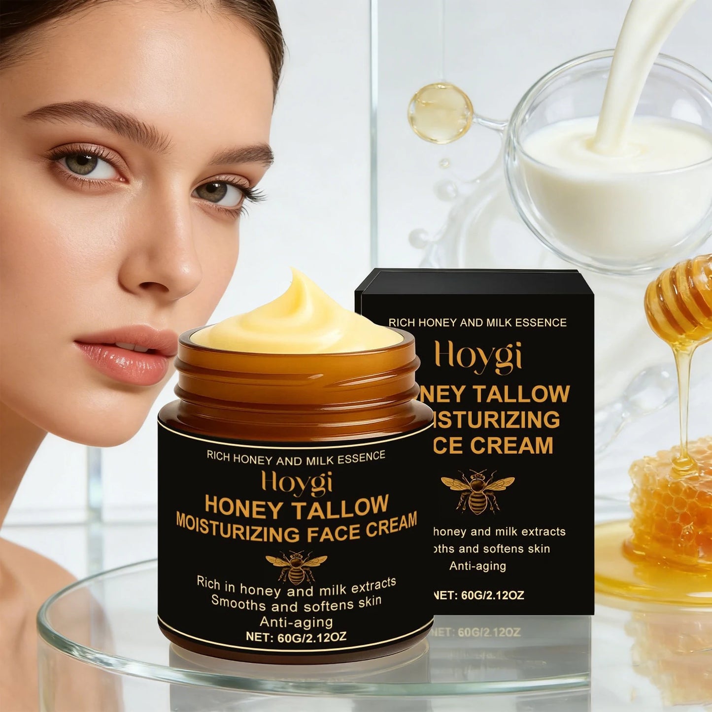 Beef Tallow Honey Cream